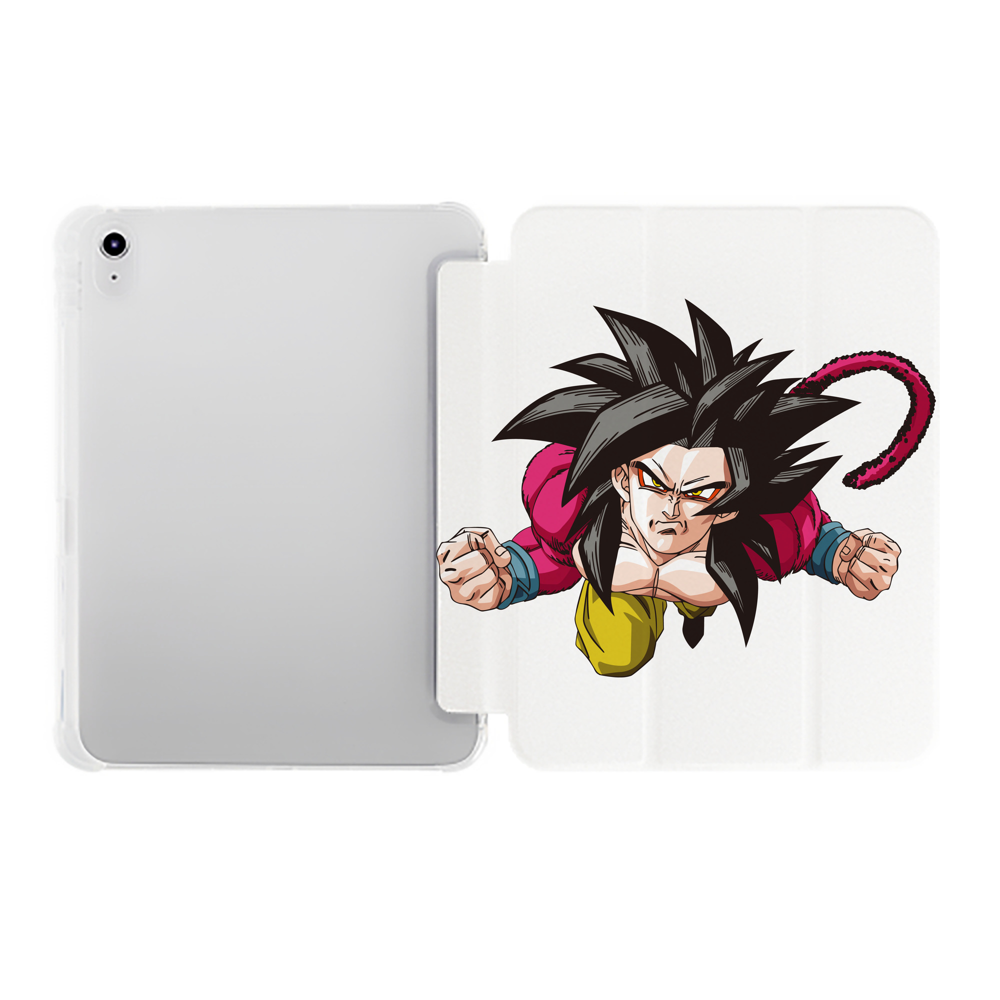 （画像用） ドラゴンボール 孫悟空（そん ごくう）Son Goku カカロット DRAGON BALL Kakarotto IPad ケース ペン収納付き 三つ折りスタンド PUレザー×シリコン 対応機種9.5/10.5/10.9インチ